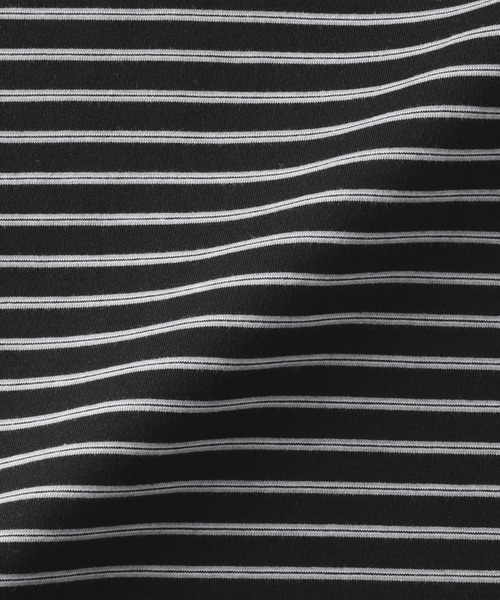 無印良品（ムジルシリョウヒン）の「紳士　天竺編みクルーネック半袖Ｔシャツ（ボーダー）（Tシャツ/カットソー・メンズ・ブラック系1/ブラック系/ホワイト系1/ホワイト系/ブルー系/グレー系・M/S/XL/L）」の21枚目の写真