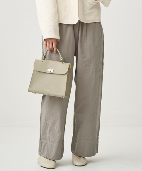 ORCIVAL（オーシバル）の「ORCIVAL | ダブルフェイスレザー ハンドバッグ UNISEX（ハンドバッグ・レディース・ブラウン系その他2/ブラック・-）」の4枚目の写真