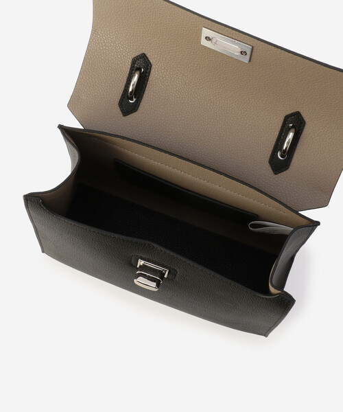 ORCIVAL（オーシバル）の「ORCIVAL | ダブルフェイスレザー ハンドバッグ UNISEX（ハンドバッグ・レディース・ブラウン系その他2/ブラック・-）」の12枚目の写真