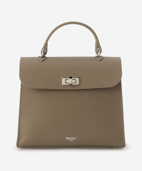 ORCIVAL（オーシバル）の「ORCIVAL | ダブルフェイスレザー ハンドバッグ UNISEX（ハンドバッグ・レディース・ブラウン系その他2/ブラック・-）」の13枚目の写真