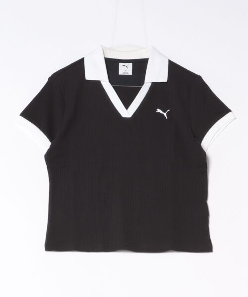PUMA（プーマ）の「PUMA/プーマ 半袖 ポロシャツ WARDROBE ESS 636874（ポロシャツ・レディース・ピンク/ホワイト/ブラック・M/L）」の14枚目の写真