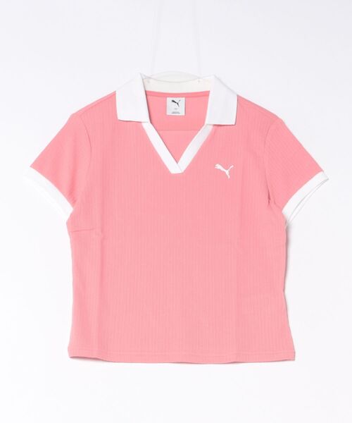 PUMA（プーマ）の「PUMA/プーマ 半袖 ポロシャツ WARDROBE ESS 636874（ポロシャツ・レディース・ピンク/ホワイト/ブラック・M/L）」の19枚目の写真