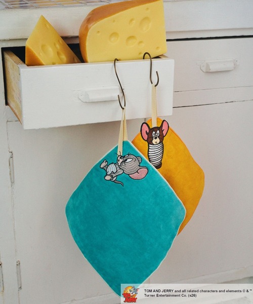 niko and...(ニコアンド)の「【トムとジェリー】コラボループタオルハンカチ(ハンカチ/ハンドタオル・レディース・ブルー/イエロー・0)」の3枚目の写真