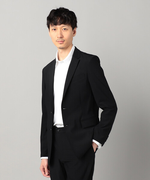 COMME CA MEN(コムサメン)の「【接触冷感・撥水】【セットアップ対応】【メリルハイテンション】 シングルテーラードジャケット(テーラードジャケット・メンズ・ブラック・S/L)」の1枚目の写真