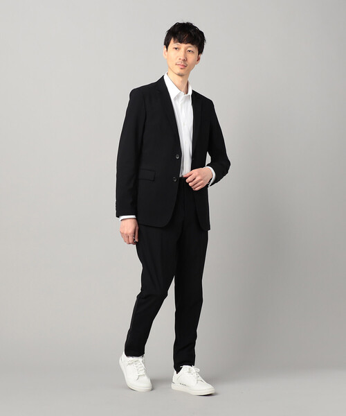 COMME CA MEN(コムサメン)の「【接触冷感・撥水】【セットアップ対応】【メリルハイテンション】 シングルテーラードジャケット(テーラードジャケット・メンズ・ブラック・S/L)」の2枚目の写真