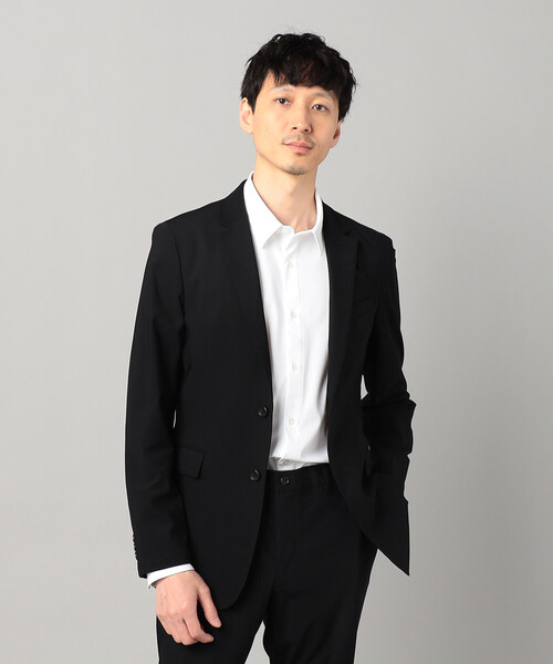 COMME CA MEN(コムサメン)の「【接触冷感・撥水】【セットアップ対応】【メリルハイテンション】 シングルテーラードジャケット(テーラードジャケット・メンズ・ブラック・S/L)」の3枚目の写真