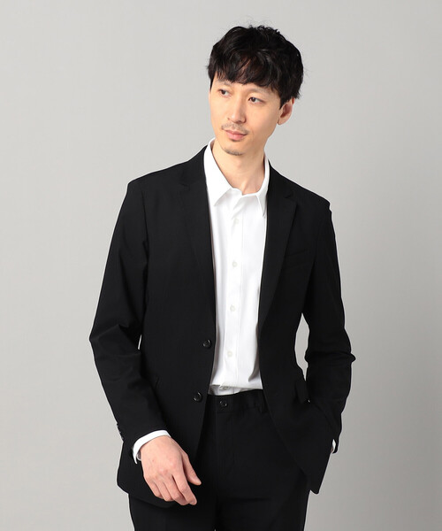 COMME CA MEN(コムサメン)の「【接触冷感・撥水】【セットアップ対応】【メリルハイテンション】 シングルテーラードジャケット(テーラードジャケット・メンズ・ブラック・S/L)」の4枚目の写真