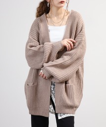 ビッグシルエットボリュームスリーブカーディガン