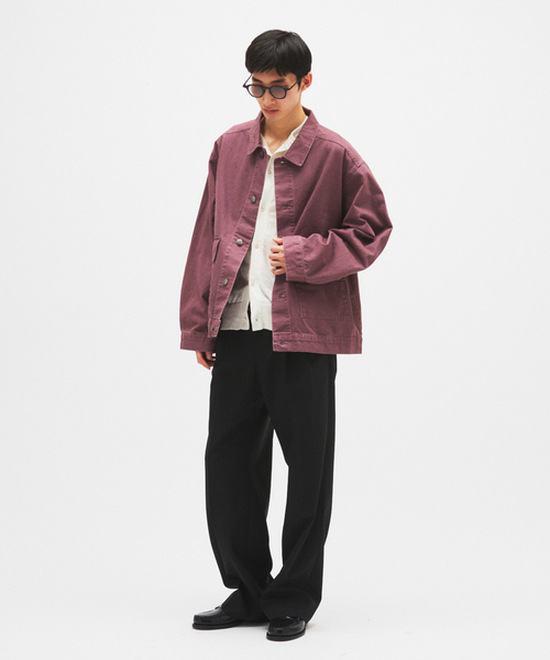 JOURNAL STANDARD（ジャーナルスタンダード）の「ビンテージ ツイル ワーク ジャケット（その他アウター・メンズ・ブラウン/パープル/ブラック系その他・LARGE/MEDIUM）」の5枚目の写真