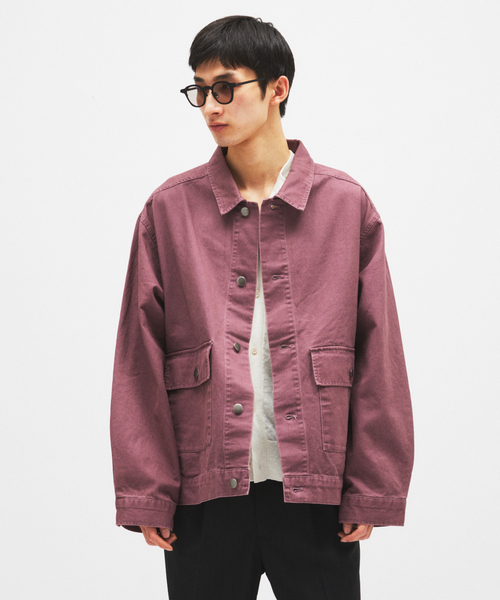 JOURNAL STANDARD（ジャーナルスタンダード）の「ビンテージ ツイル ワーク ジャケット（その他アウター・メンズ・ブラウン/パープル/ブラック系その他・LARGE/MEDIUM）」の8枚目の写真