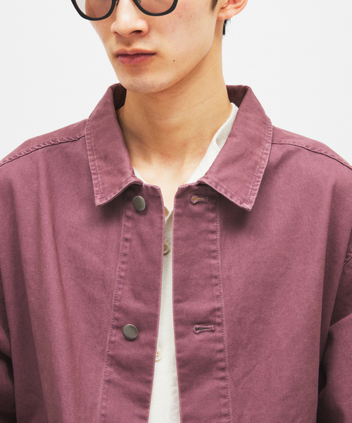 JOURNAL STANDARD（ジャーナルスタンダード）の「ビンテージ ツイル ワーク ジャケット（その他アウター・メンズ・ブラウン/パープル/ブラック系その他・LARGE/MEDIUM）」の13枚目の写真