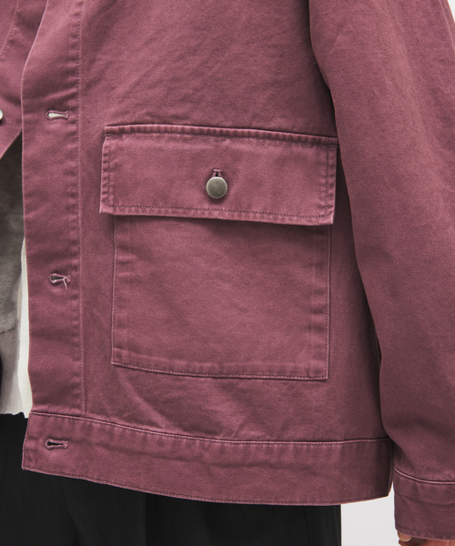 JOURNAL STANDARD（ジャーナルスタンダード）の「ビンテージ ツイル ワーク ジャケット（その他アウター・メンズ・ブラウン/パープル/ブラック系その他・LARGE/MEDIUM）」の14枚目の写真