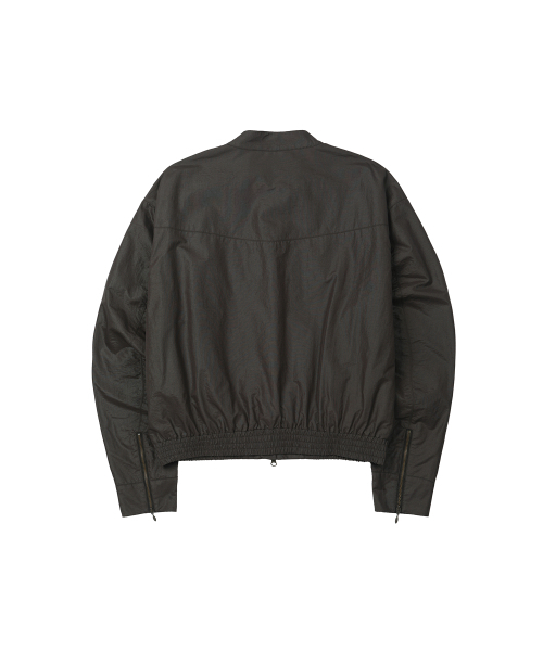 SECONDMONO（セカンドモノローグ）の「Coated Nylon Zip Jacket [DEEPBROWN]_SEJK034DEEPBROWN（ブルゾン・レディース・その他・SMALL/MEDIUM/LARGE）」の2枚目の写真