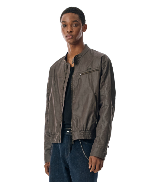 SECONDMONO（セカンドモノローグ）の「Coated Nylon Zip Jacket [DEEPBROWN]_SEJK034DEEPBROWN（ブルゾン・レディース・その他・SMALL/MEDIUM/LARGE）」の19枚目の写真