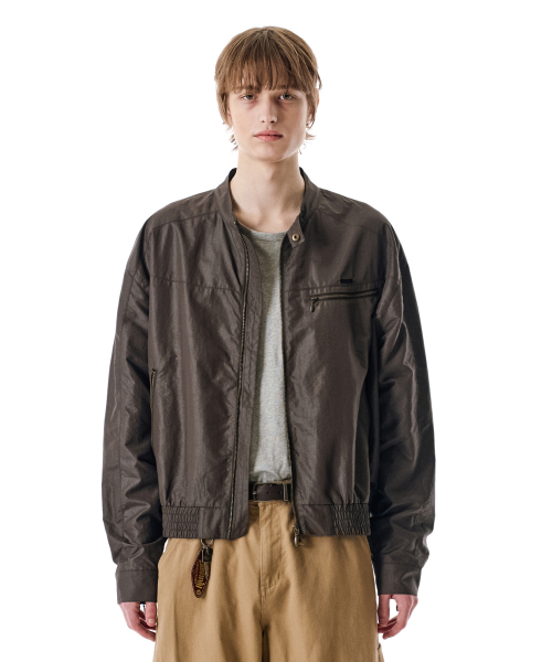 SECONDMONO（セカンドモノローグ）の「Coated Nylon Zip Jacket [DEEPBROWN]_SEJK034DEEPBROWN（ブルゾン・レディース・その他・SMALL/MEDIUM/LARGE）」の21枚目の写真