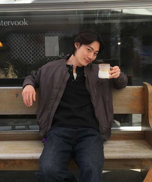 SECONDMONO（セカンドモノローグ）の「Coated Nylon Zip Jacket [DEEPBROWN]_SEJK034DEEPBROWN（ブルゾン・レディース・その他・SMALL/MEDIUM/LARGE）」の16枚目の写真