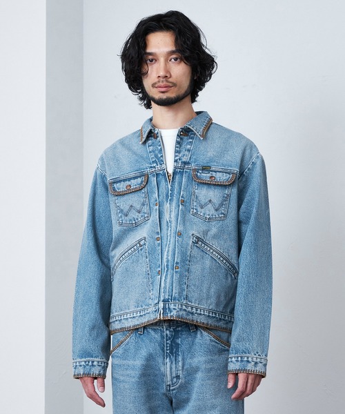 Wrangler/ラングラー【US ORIGINAL】24MJZ デニムジャケット ブランケットステッチ