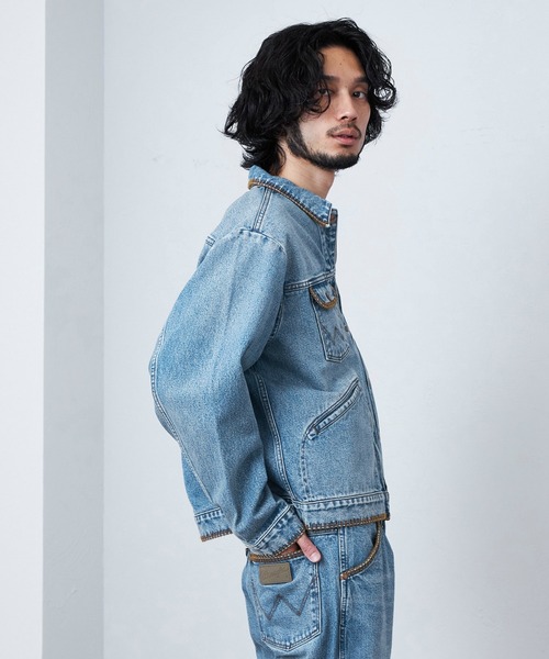 Lee(リー)の「Wrangler/ラングラー【US ORIGINAL】24MJZ デニムジャケット ブランケットステッチ(デニムジャケット・メンズ・ブルー・MEDIUM/SMALL/LARGE/X-LARGE)」の6枚目の写真