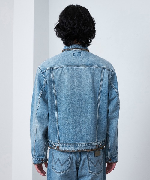 Lee(リー)の「Wrangler/ラングラー【US ORIGINAL】24MJZ デニムジャケット ブランケットステッチ(デニムジャケット・メンズ・ブルー・MEDIUM/SMALL/LARGE/X-LARGE)」の8枚目の写真