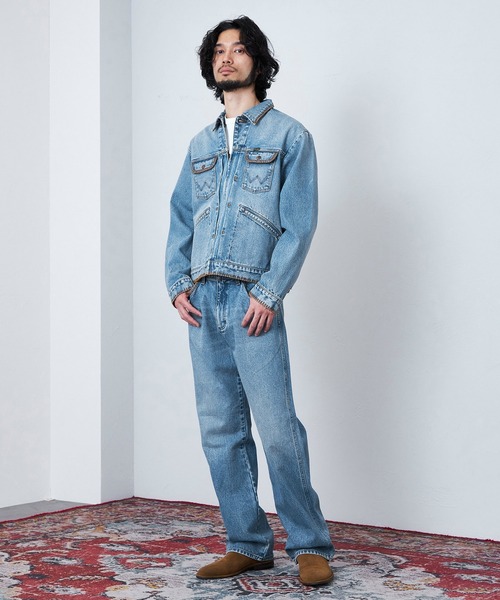 Lee(リー)の「Wrangler/ラングラー【US ORIGINAL】24MJZ デニムジャケット ブランケットステッチ(デニムジャケット・メンズ・ブルー・MEDIUM/SMALL/LARGE/X-LARGE)」の17枚目の写真