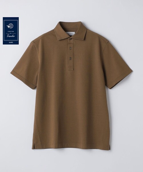 SHIPS（シップス）の「SHIPS:〈FUNCTION〉I Cotoni di Albini ショート スリーブ ポロシャツ（ポロシャツ・メンズ・ネイビー/ライム/ホワイト/スカイブルー/ブラック/トップグレー/キャメル/ワイン・SMALL/MEDIUM/LARGE/X-LARGE）」の7枚目の写真