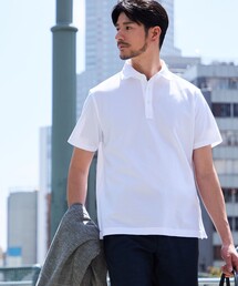 SHIPS:〈FUNCTION〉I Cotoni di Albini ショート スリーブ ポロシャツ