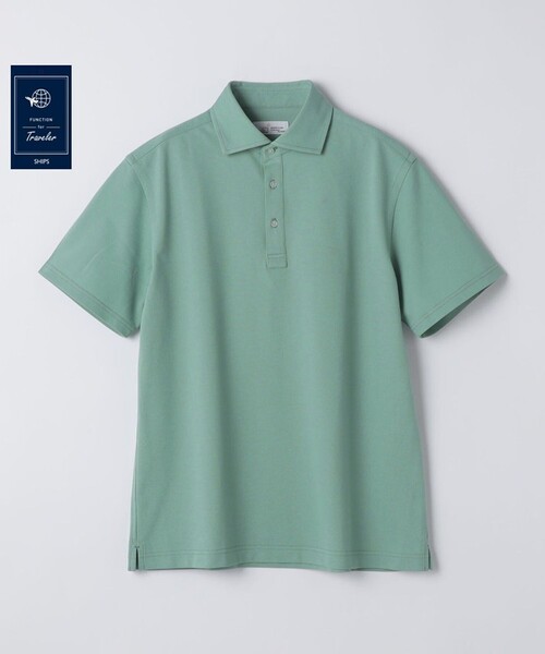 SHIPS（シップス）の「SHIPS:〈FUNCTION〉I Cotoni di Albini ショート スリーブ ポロシャツ（ポロシャツ・メンズ・ネイビー/ライム/ホワイト/スカイブルー/ブラック/トップグレー/キャメル/ワイン・SMALL/MEDIUM/LARGE/X-LARGE）」の5枚目の写真