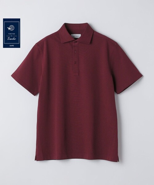 SHIPS（シップス）の「SHIPS:〈FUNCTION〉I Cotoni di Albini ショート スリーブ ポロシャツ（ポロシャツ・メンズ・ネイビー/ライム/ホワイト/スカイブルー/ブラック/トップグレー/キャメル/ワイン・SMALL/MEDIUM/LARGE/X-LARGE）」の8枚目の写真