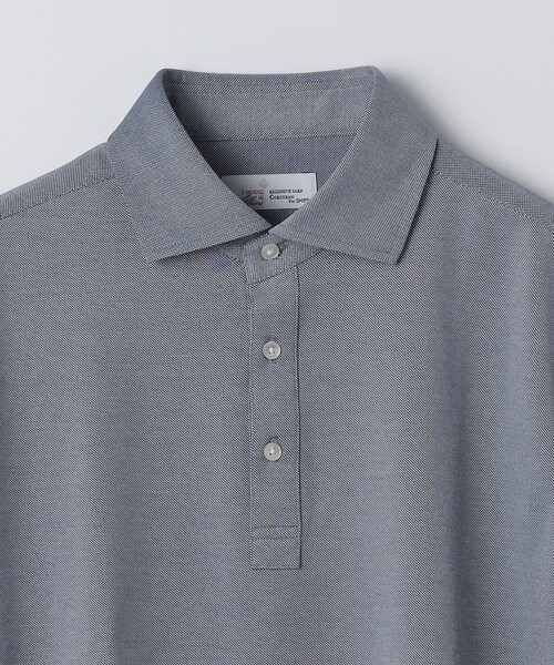 SHIPS（シップス）の「SHIPS:〈FUNCTION〉I Cotoni di Albini ショート スリーブ ポロシャツ（ポロシャツ・メンズ・ネイビー/ライム/ホワイト/スカイブルー/ブラック/トップグレー/キャメル/ワイン・SMALL/MEDIUM/LARGE/X-LARGE）」の10枚目の写真