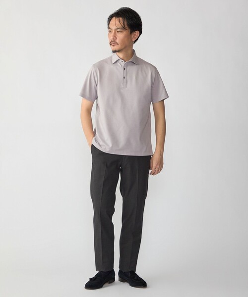 SHIPS(シップス)の「SHIPS:〈接触冷感〉I Cotoni di Albini ショート スリーブ ポロシャツ(ポロシャツ・メンズ・ネイビー/ライム/ホワイト/スカイブルー/ブラック/トップグレー/キャメル/ワイン・SMALL/MEDIUM/LARGE/X-LARGE)」の13枚目の写真