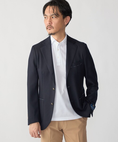 SHIPS(シップス)の「SHIPS:〈接触冷感〉I Cotoni di Albini ショート スリーブ ポロシャツ(ポロシャツ・メンズ・ネイビー/ライム/ホワイト/スカイブルー/ブラック/トップグレー/キャメル/ワイン・SMALL/MEDIUM/LARGE/X-LARGE)」の15枚目の写真