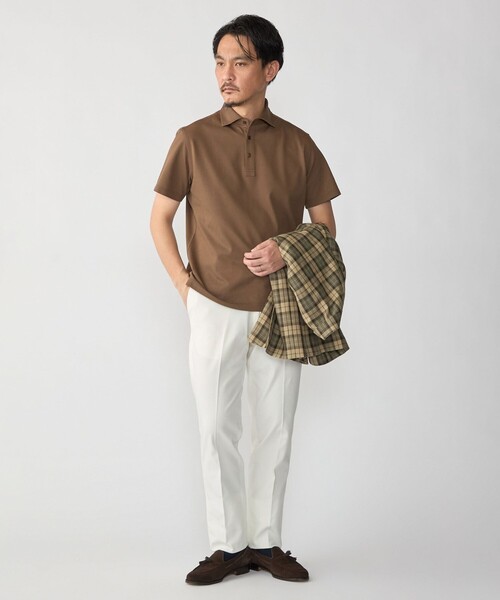 SHIPS(シップス)の「SHIPS:〈接触冷感〉I Cotoni di Albini ショート スリーブ ポロシャツ(ポロシャツ・メンズ・ネイビー/ライム/ホワイト/スカイブルー/ブラック/トップグレー/キャメル/ワイン・SMALL/MEDIUM/LARGE/X-LARGE)」の17枚目の写真