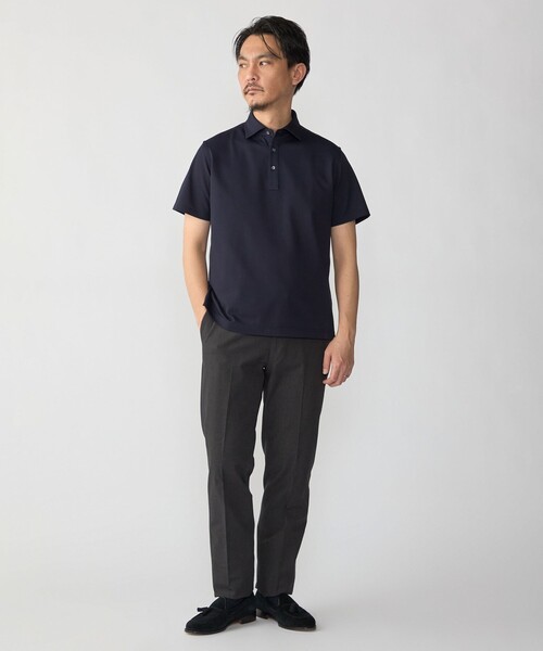 SHIPS(シップス)の「SHIPS:〈接触冷感〉I Cotoni di Albini ショート スリーブ ポロシャツ(ポロシャツ・メンズ・ネイビー/ライム/ホワイト/スカイブルー/ブラック/トップグレー/キャメル/ワイン・SMALL/MEDIUM/LARGE/X-LARGE)」の20枚目の写真
