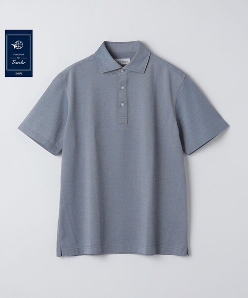 SHIPS(シップス)の「SHIPS:〈接触冷感〉I Cotoni di Albini ショート スリーブ ポロシャツ(ポロシャツ・メンズ・ネイビー/ライム/ホワイト/スカイブルー/ブラック/トップグレー/キャメル/ワイン・SMALL/MEDIUM/LARGE/X-LARGE)」の21枚目の写真