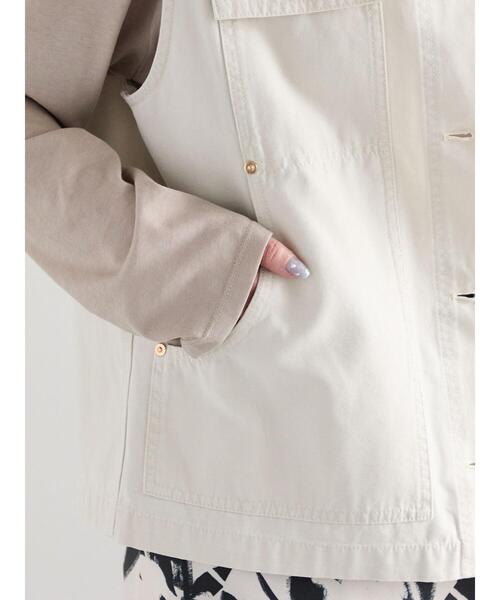 Te chichi（テチチ）の「ノーカラーワークベスト（ベスト・レディース・ネイビー/オフホワイト・F）」の8枚目の写真