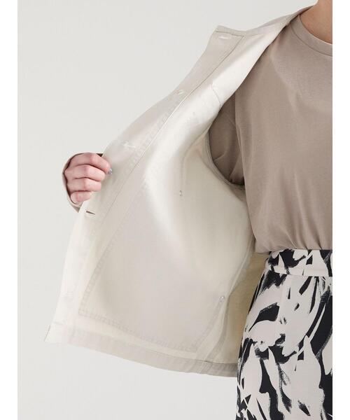 Te chichi（テチチ）の「ノーカラーワークベスト（ベスト・レディース・ネイビー/オフホワイト・F）」の9枚目の写真