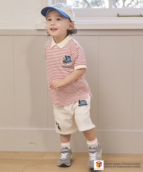 petit main（プティマイン）の「【きかんしゃトーマス】半袖ポロシャツ（Tシャツ/カットソー・キッズ・レッド/サックスブルー・90cm/100cm/80ｃｍ/120cm/110cm/130cm）」の3枚目の写真