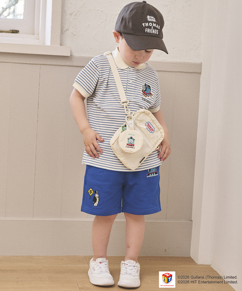 petit main（プティマイン）の「【きかんしゃトーマス】半袖ポロシャツ（Tシャツ/カットソー・キッズ・レッド/サックスブルー・90cm/100cm/80ｃｍ/120cm/110cm/130cm）」の4枚目の写真