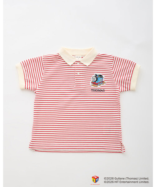 petit main（プティマイン）の「【きかんしゃトーマス】半袖ポロシャツ（Tシャツ/カットソー・キッズ・レッド/サックスブルー・90cm/100cm/80ｃｍ/120cm/110cm/130cm）」の5枚目の写真