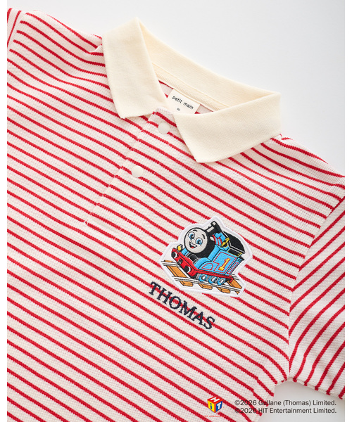 petit main（プティマイン）の「【きかんしゃトーマス】半袖ポロシャツ（Tシャツ/カットソー・キッズ・レッド/サックスブルー・90cm/100cm/80ｃｍ/120cm/110cm/130cm）」の8枚目の写真