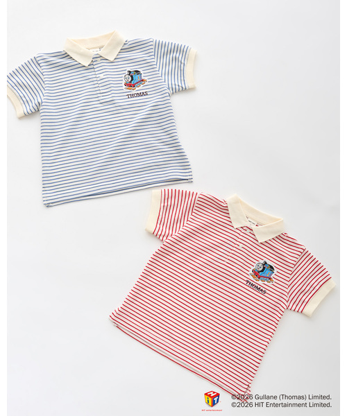 petit main（プティマイン）の「【きかんしゃトーマス】半袖ポロシャツ（Tシャツ/カットソー・キッズ・レッド/サックスブルー・90cm/100cm/80ｃｍ/120cm/110cm/130cm）」の10枚目の写真