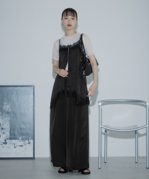 PAGEBOY(ページボーイ)の「メガワイドイージーパンツ【ウエストゴム・ストレスフリー】(スラックス・レディース・レオパード/ブラック・FREE)」の3枚目の写真