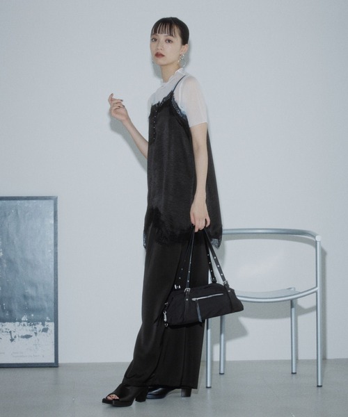 PAGEBOY(ページボーイ)の「メガワイドイージーパンツ【ウエストゴム・ストレスフリー】(スラックス・レディース・レオパード/ブラック・FREE)」の5枚目の写真