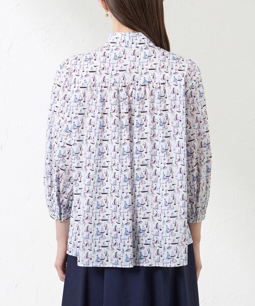 amaca(アマカ)の「【LIBERTY】Deben タナローンブラウス(シャツ/ブラウス・レディース・グレー系その他/オフホワイト・40/38)」の7枚目の写真