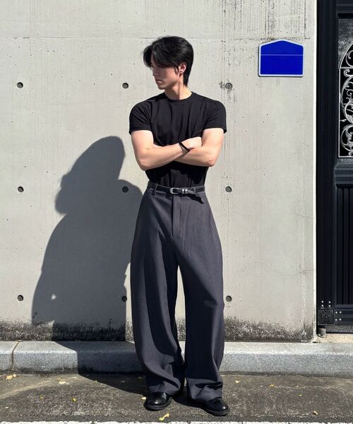 JUAN HOMME(ジュアンオム)の「リファインドカーブトラウザー(チャコール)(スラックス・メンズ・その他・SMALL/MEDIUM/LARGE)」の9枚目の写真