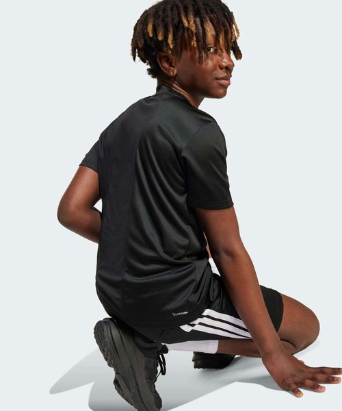 adidas（アディダス）の「トレイン エッセンシャルズ スリーストライプス 半袖Tシャツセット キッズ / アディダス adidas（その他トップス・キッズ・ブラック・150/140/160/120/130）」の9枚目の写真