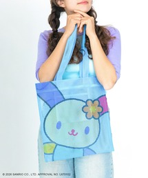 ACCOMMODE（アコモデ）の「サンリオキャラクターズ/カラップ フェイスアップメッシュトートバッグ（トートバッグ）」