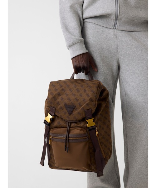 Guess（ゲス）の「BERLIN Backpack バックパック リュック（バックパック/リュック・メンズ・ブラウン/グレー・ONE SIZE）」の3枚目の写真