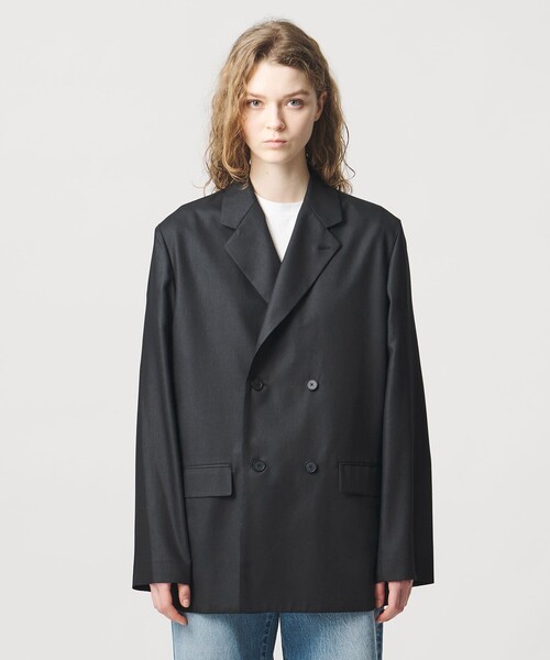 LOEFF（ロエフ）の「＜LOEFF＞ポリエステルボイル ジャケット（テーラードジャケット・レディース・ネイビー/ブラック・0/1）」の7枚目の写真