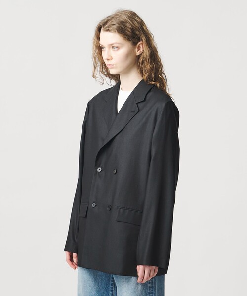 LOEFF（ロエフ）の「＜LOEFF＞ポリエステルボイル ジャケット（テーラードジャケット・レディース・ネイビー/ブラック・0/1）」の8枚目の写真
